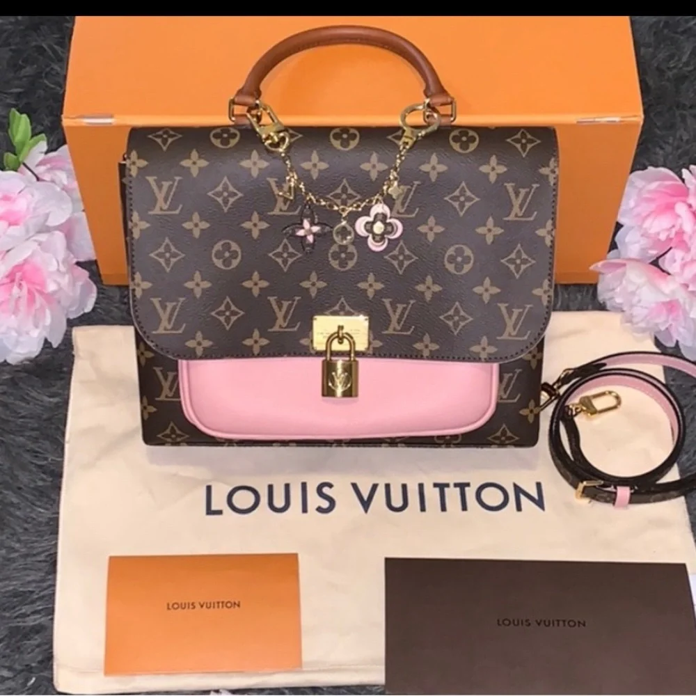 LOUIS VUITTON MARIGNAN W/FLOWER BLOOM ACCESSORY